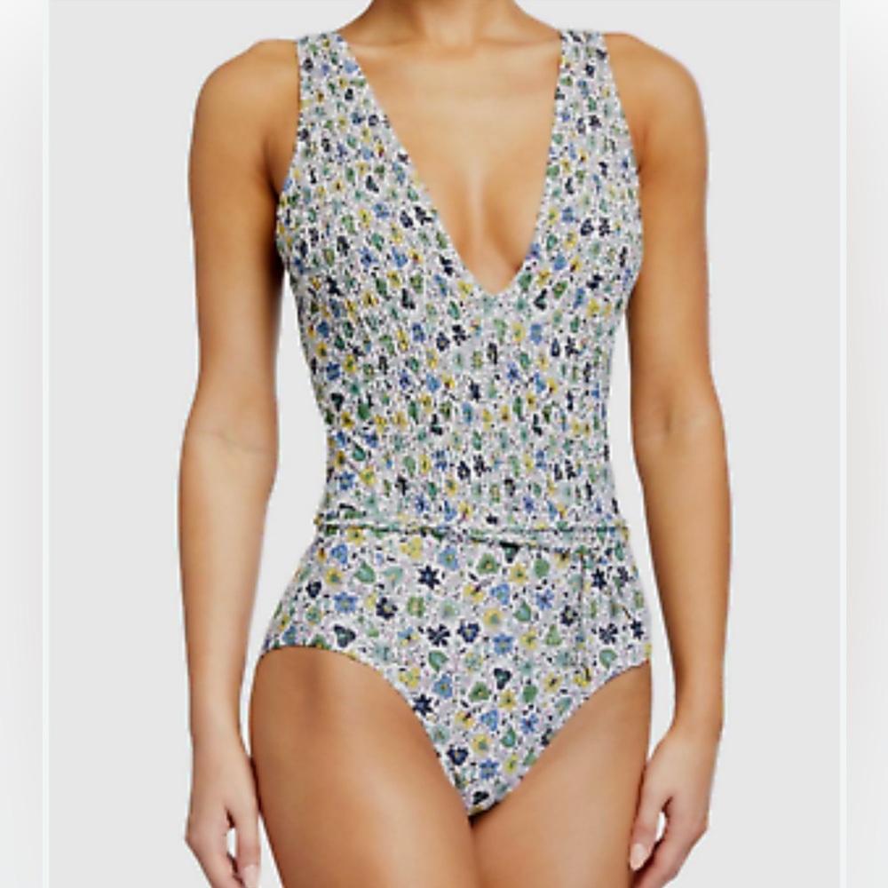 Tory Burch Floral One-Piece Swimsuit